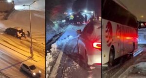 İstanbul’da kar yağışı trafiği alt üst etti! Peş peşe kaza haberleri..